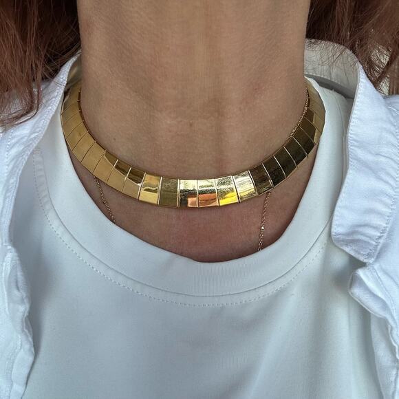 BOGO FREE GOLDEN CHOCKER NECKLACE VINTAGE 90s - Picture 8 of 9